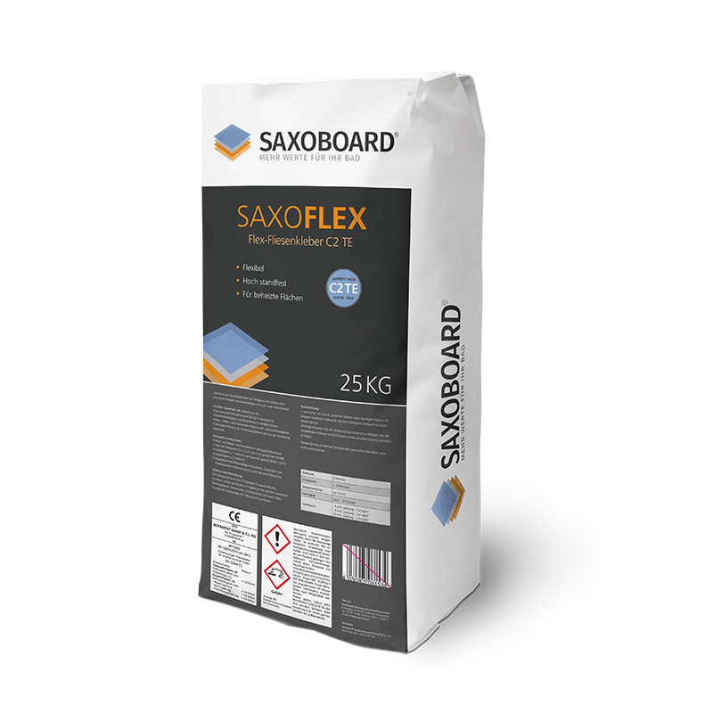 SAXOBOARD® Flex Fliesenkleber SaxoFlex C2 TE (Flexkleber)