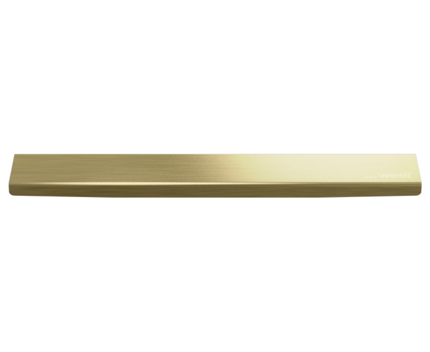 wedi Fundo  Rinnenabdeckung standard  Edelstahl V2A gebürstet,  PVD Beschichtung, metallic gold, 290 × 45 × 13 mm