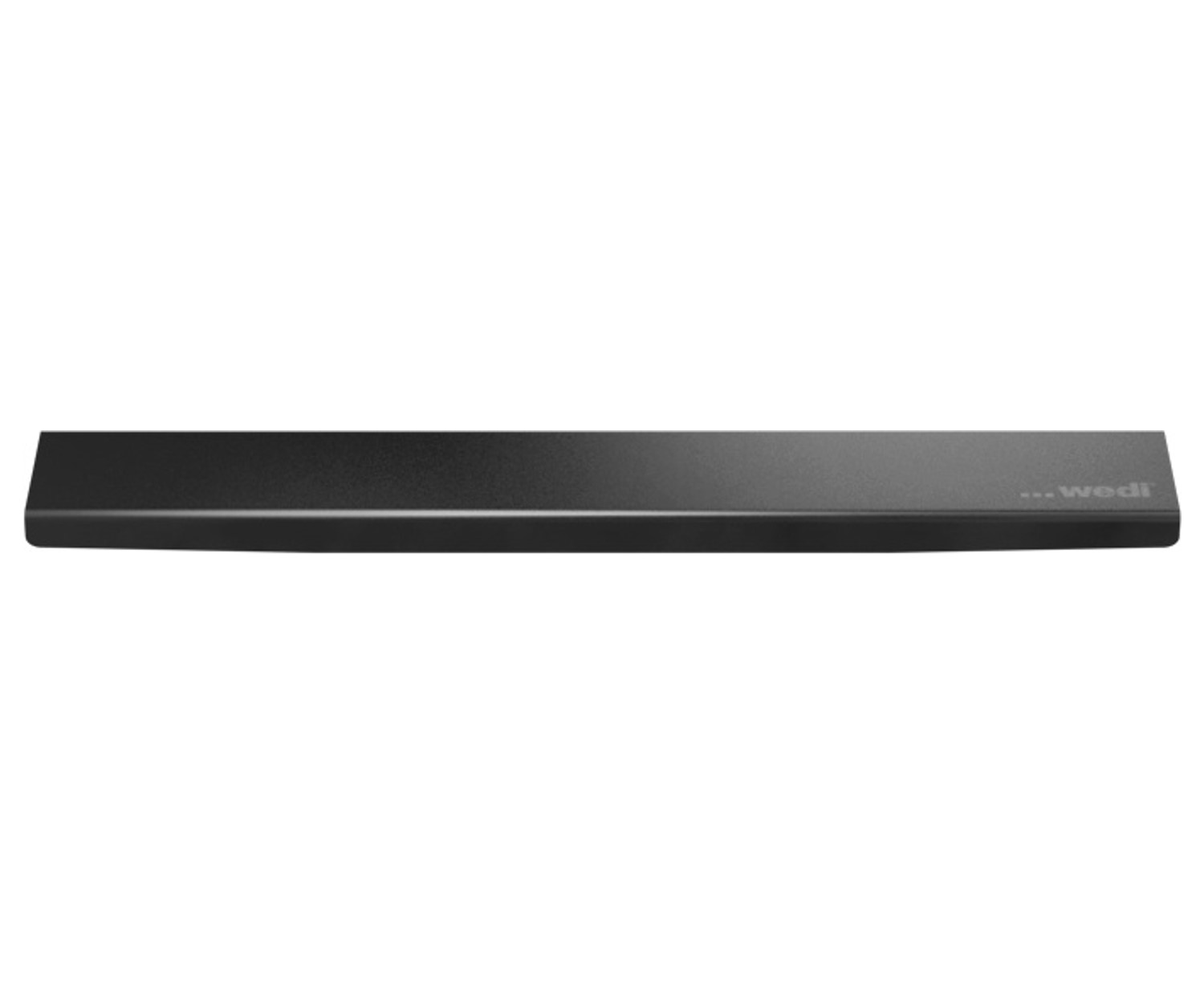 wedi Fundo  Rinnenabdeckung standard  Edelstahl V2A gebürstet,  PVD Beschichtung, metallic black, 890 × 45 × 13 mm  