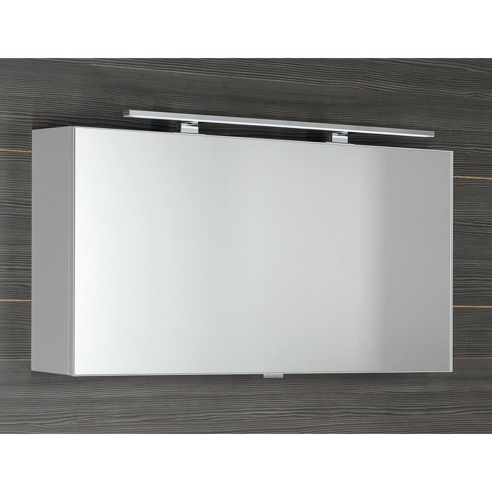 Spiegelschrank Cloe mit LED Beleuchtung, 120x50x18cm, weiss 